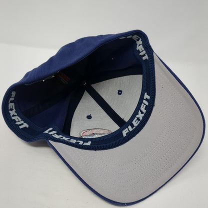 Flexfit by Yupoong Fitted Hat Blue S/M Lightweight Embroidered 6 Panel