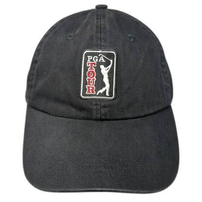 Ahead PGA Tour Baseball Cap Black One Size Golf Hat US Flag Strapback Extreme