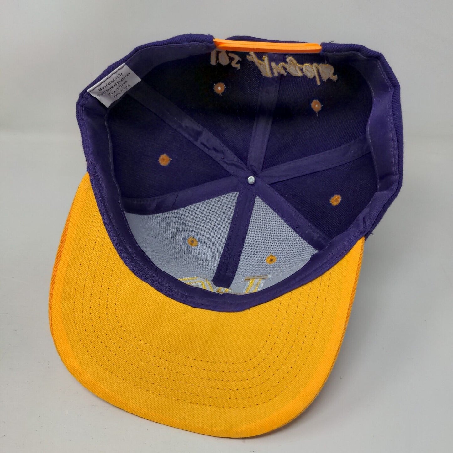 LA Los Angeles Snapback Hat Multi One Size Embroidered Colorblock