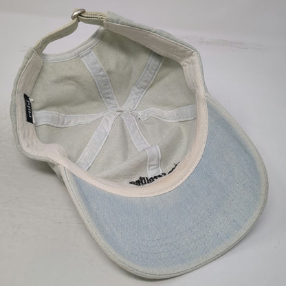 rubi Baseball Cap Blue One Size Stop Scrolling Embroidered Denim Adjustable Hat