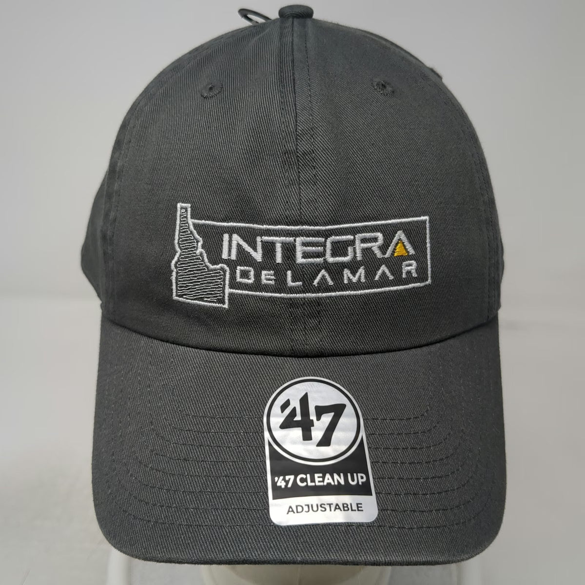 '47 Baseball Cap Gray One Size Adjustable Integra DeLamar Idaho Mining Logo Hat
