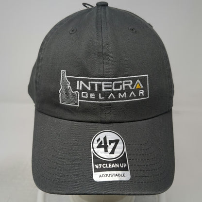 '47 Baseball Cap Gray One Size Adjustable Integra DeLamar Idaho Mining Logo Hat