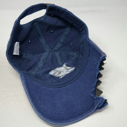 Meds Maps Cape Cod Shark Bite Blue One Size Baseball Cap Splatter Graphic Hat