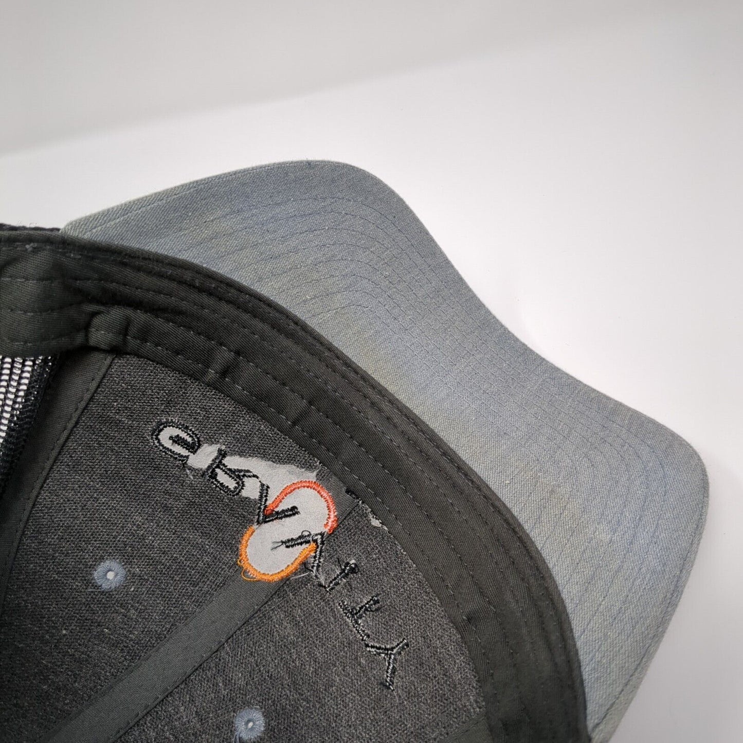 Gravity Oilfield Services Snapback Trucker Hat Gray M/L Mesh Back Richardson