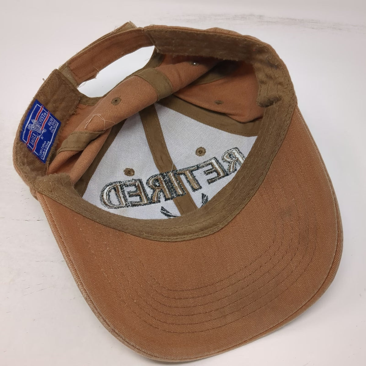 Eagle Crest US Air Force Retired Brown Baseball Cap One Size Hat Strapback