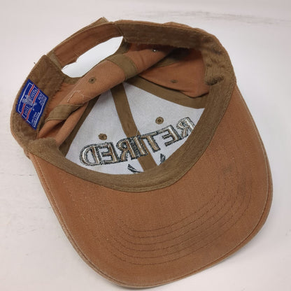 Eagle Crest US Air Force Retired Brown Baseball Cap One Size Hat Strapback