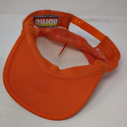 Neighborhood Laguna Trucker Hat Orange One Size Barre-Bae Mesh Snapback nbrhd