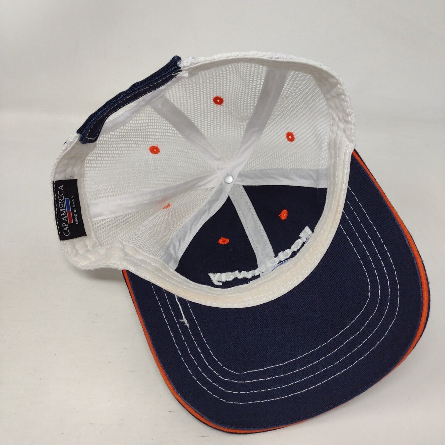 Reddaway Strapback Mesh Back Trucker Hat Blue One Size Cap America