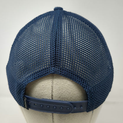 Linksoul Trucker Hat Blue One Size Mesh Snapback Green Underbrim Young Life