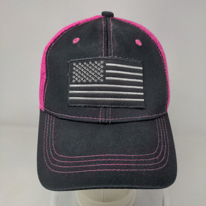 American Flag Snapback Mesh Back Trucker Hat Multi One Size 6 Panel