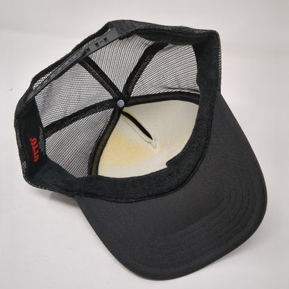 EV Snapback Trucker Hat Black OSFM Adjustable Mesh Back 6 Panel Rope Otto