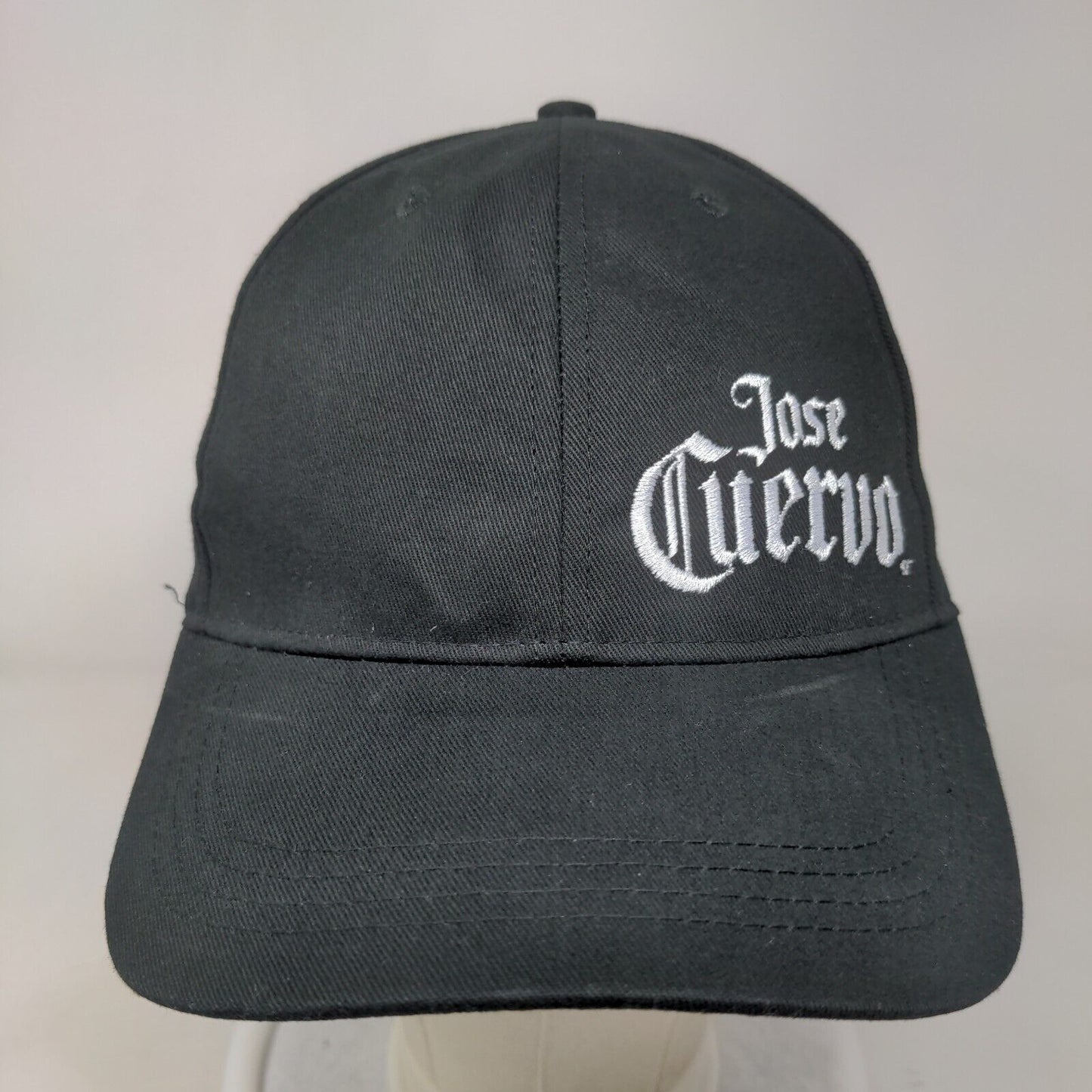 Jose Cuervo Slideback Hat Black OSFM Adjustable Embroidered Quake City Caps