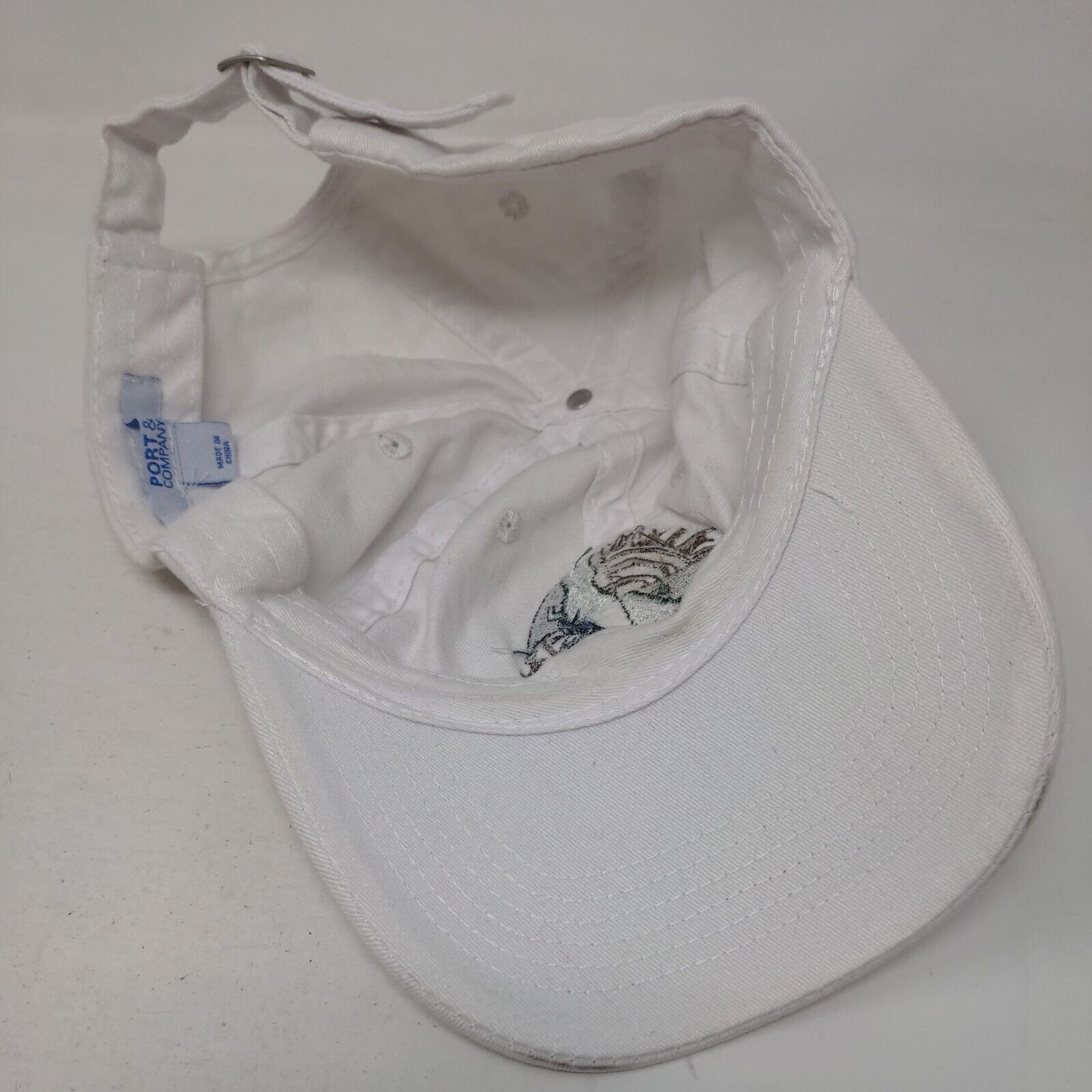 Gator Growl HCGG Slideback Hat White One Size Embroidered 6 Panel
