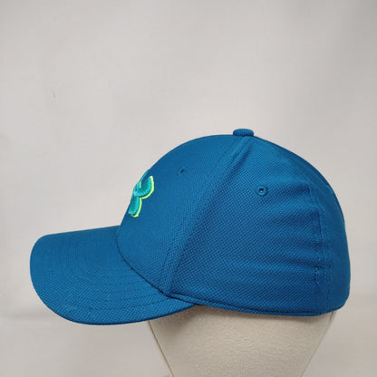 Under Armour Fitted Hat Blue Youth S/M Embroidered Classic Fit Solid