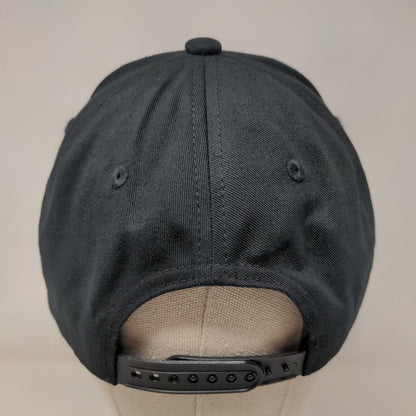 Performance by Blush Snapback Hat Black One Size Adjustable Embroidered Cotton