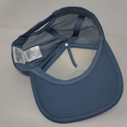 Make Everyday Earth Day Snapback Mesh Back Trucker Hat Blue OSFM Mighty Fine