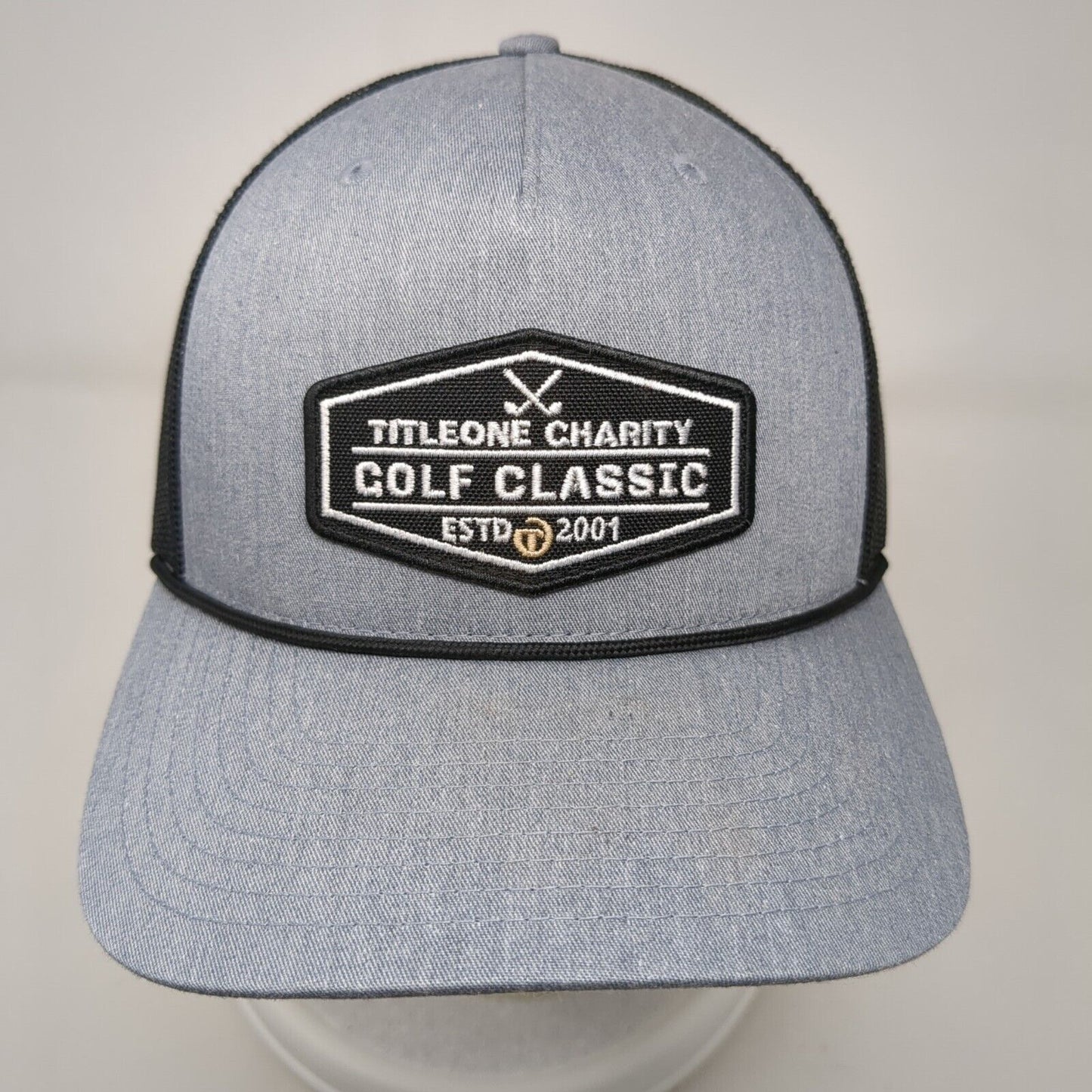 Titleone Charity Golf Classic Estd 2001 Snapback Trucker Hat Gray OS Richardson
