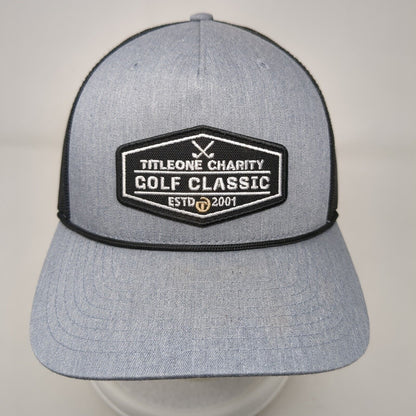 Titleone Charity Golf Classic Estd 2001 Snapback Trucker Hat Gray OS Richardson