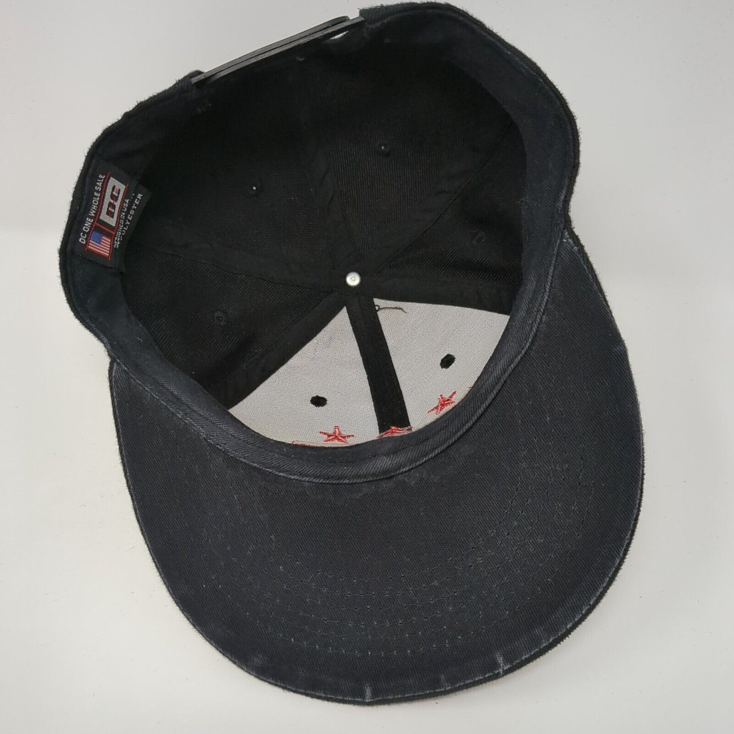 Flag of Washington D.C. Snapback Hat Black OS Adjustable Embroidered DC One