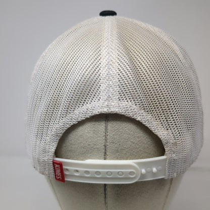 Kimes Ranch Trucker Hat Black One Size Mesh Snapback Embroidered Horns Logo