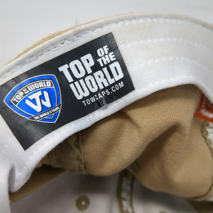 Texas Longhorns NCAA Top of the World Beige Orange One Size Cap Hat Stretch Fit