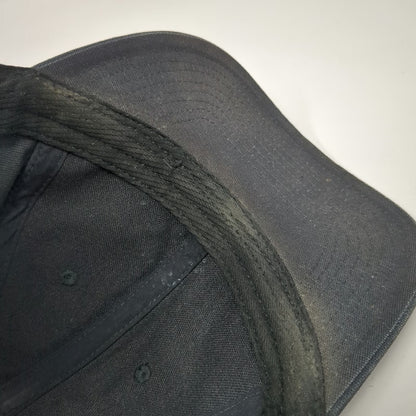 Dickies Snapback Black One Size Genuine Logo Patch Cotton Workwear 6 Panel Hat