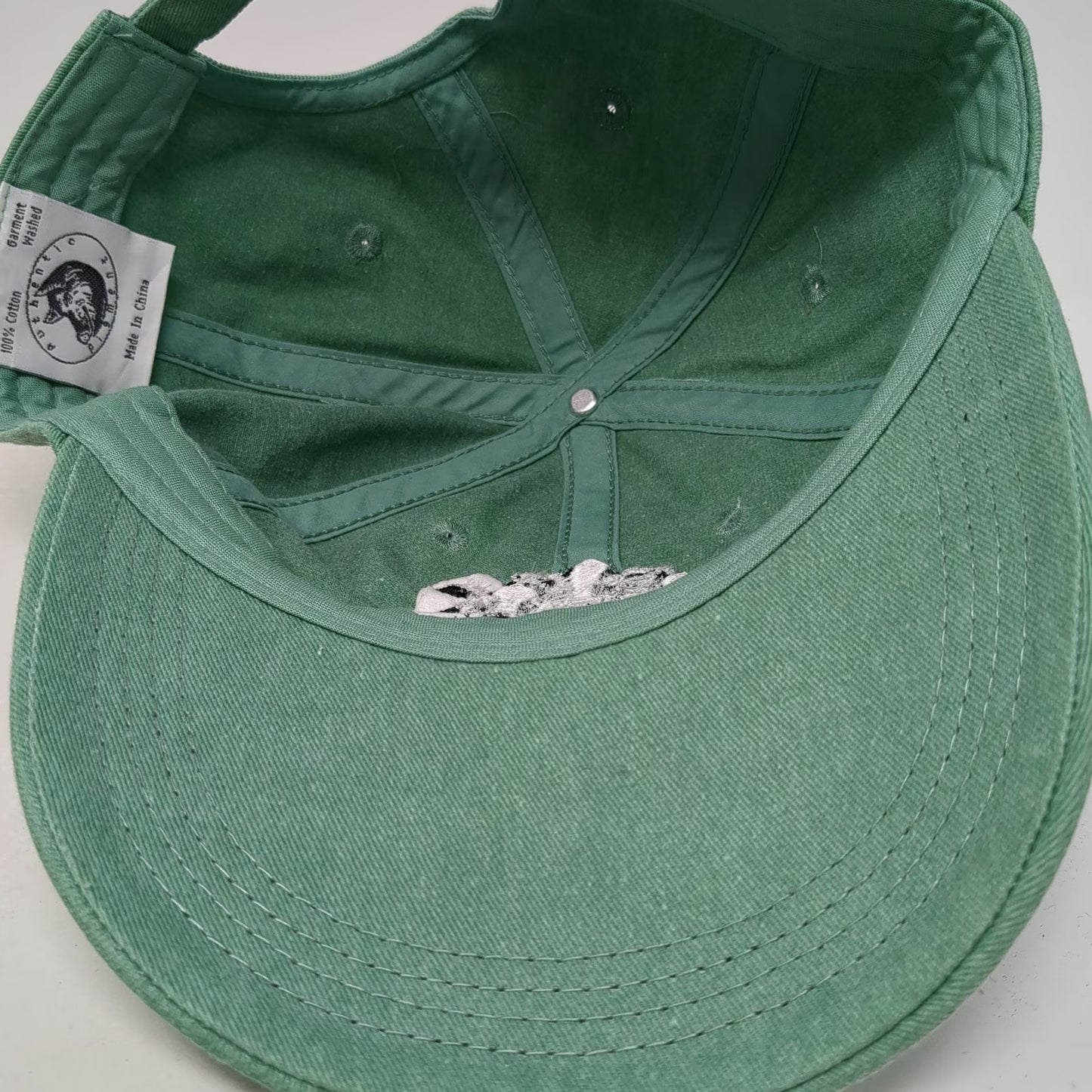 Authentic Pigment Baseball Cap Green One Size Neighborly Farms Vermont Cow Hat