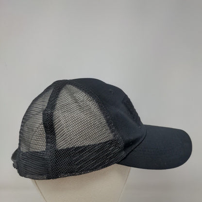 USA Flag Snapback Trucker Hat Black OSFM Mesh Back Patriotic Highland Tactical