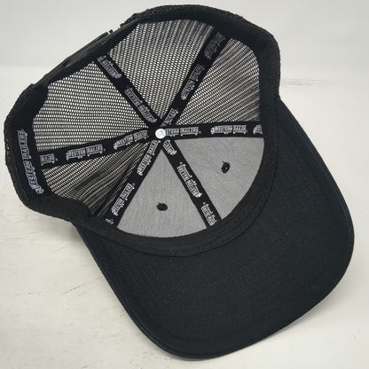 Western Trailers Trucker Hat Black One Size Mesh Back Snapback Semi Truck Patch