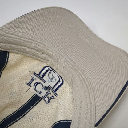 Devon & Jones Baseball Cap Beige One Size Strapback ICR U Logo Sandwich Brim Hat