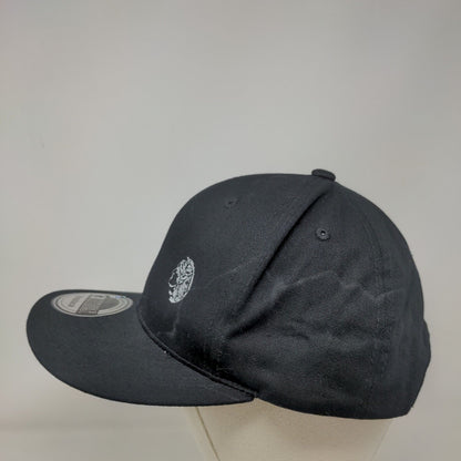 KB ETHOS Snapback Hat Black One Size Adjustable Embroidered 6 Panel Cotton