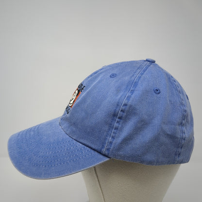 Gorge Dog Strapback Hat Blue One Size Adjustable Embroidered Fahrenheit