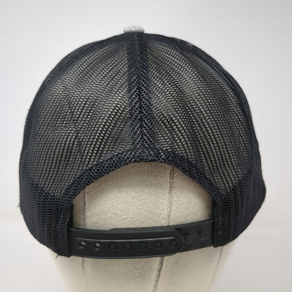 Trucker Hat Gray OSFM Mesh Back Summit Riders Red Plus Embroidered Adjustable