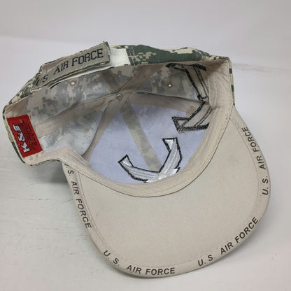 K&S Unique Baseball Cap Green One Size Digital Camo US Air Force Embroidered Hat