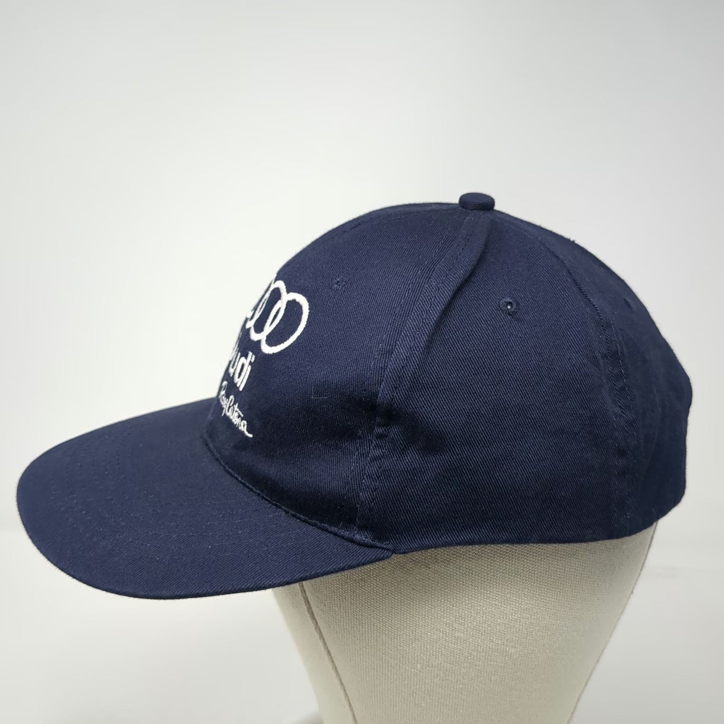 Audi Ray Catena Baseball Cap Blue One Size Strapback Logo American Flag Hat