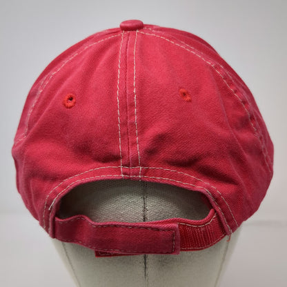 Beaver Caps Baseball Cap Red One Size Cotton Strapback Blicks Phosphate Hat Logo