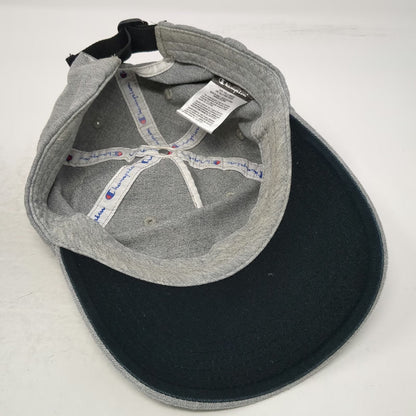 Champion 5 Panel Gray Hat One Size Jersey Fabric Script Logo Slideback C Logo