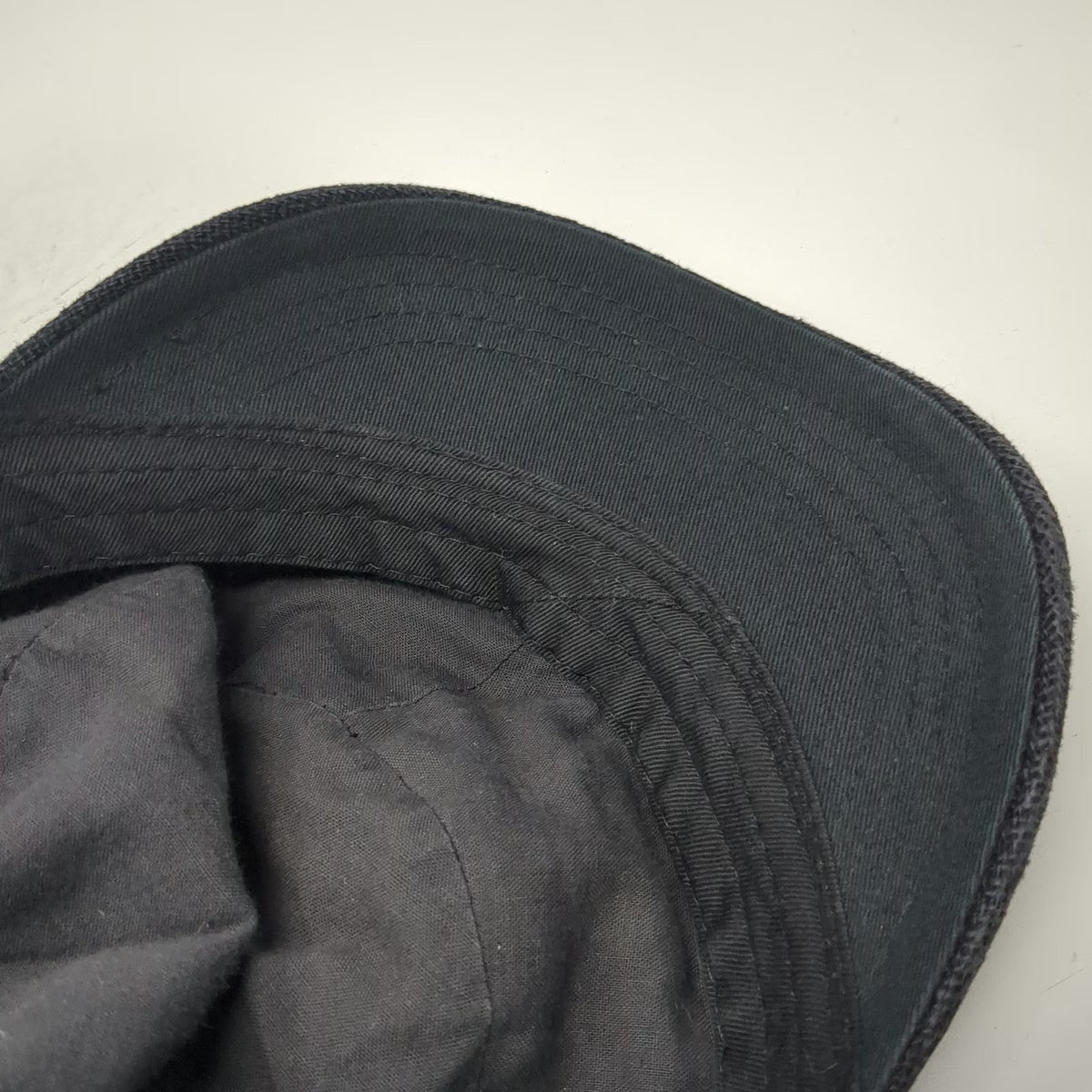 Virtus Army Cap Black One Size Misfits Fiend Skull Band Hat Linen Cotton