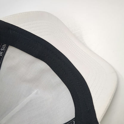 Namebrand Trucker Hat White One Size Simplot Logo Rope Brim Perforated Snapback