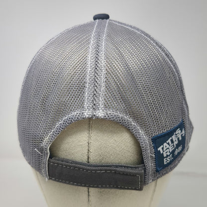ITB Caps Tates Rents Baseball Cap Gray One Size Mesh Strapback Hat Boise Idaho