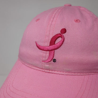 NAPA All Out For The Cure Strapback Hat Pink One Size Solid Adjustable