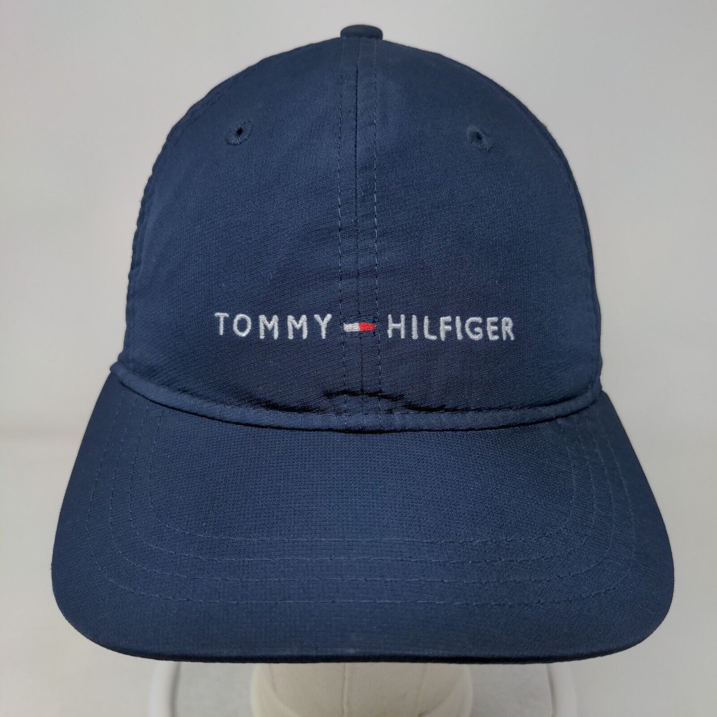 Tommy Hilfiger Strapback Hat Blue One Size Adjustable Embroidered 6 Panel