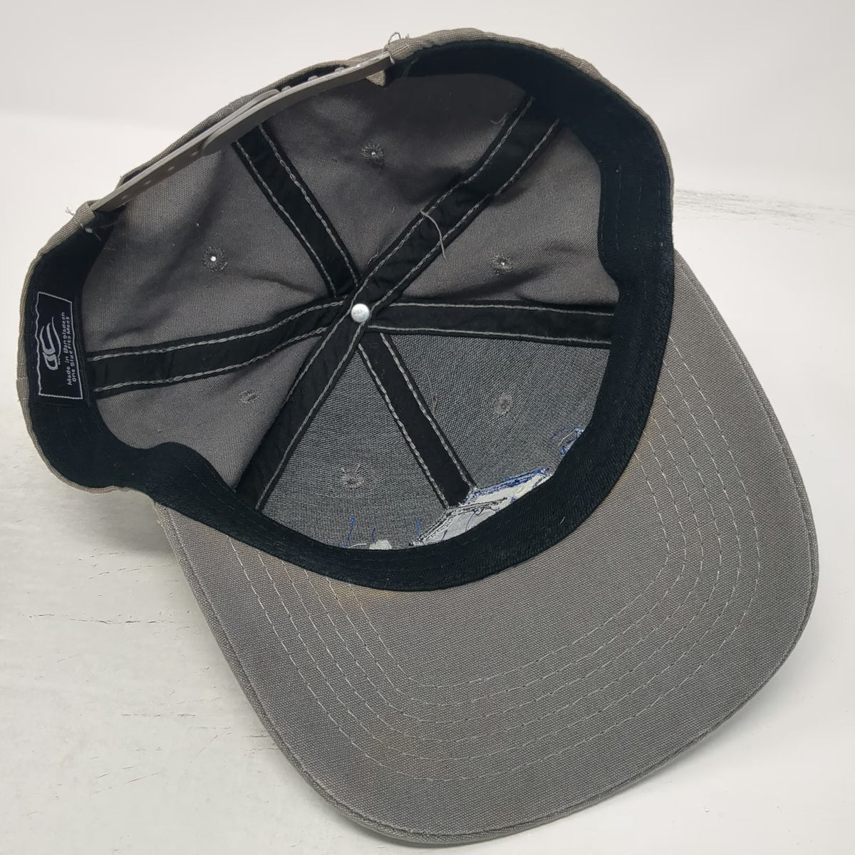 OC Snapback Gray One Size Monarch Custom Homes Mountain Logo Embroidery Hat