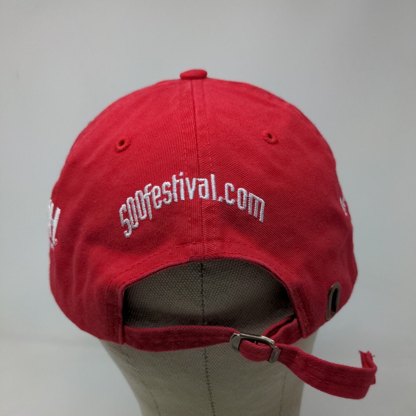 Indy 500 Festival Men's Slideback Hat Red Embroidered Board Member Logo