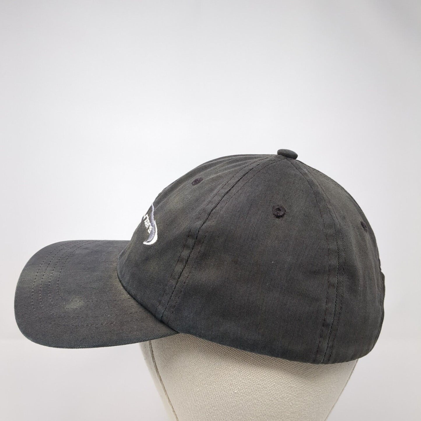God Encounters Slideback Baseball Cap Black One Size Adjustable Embroidered