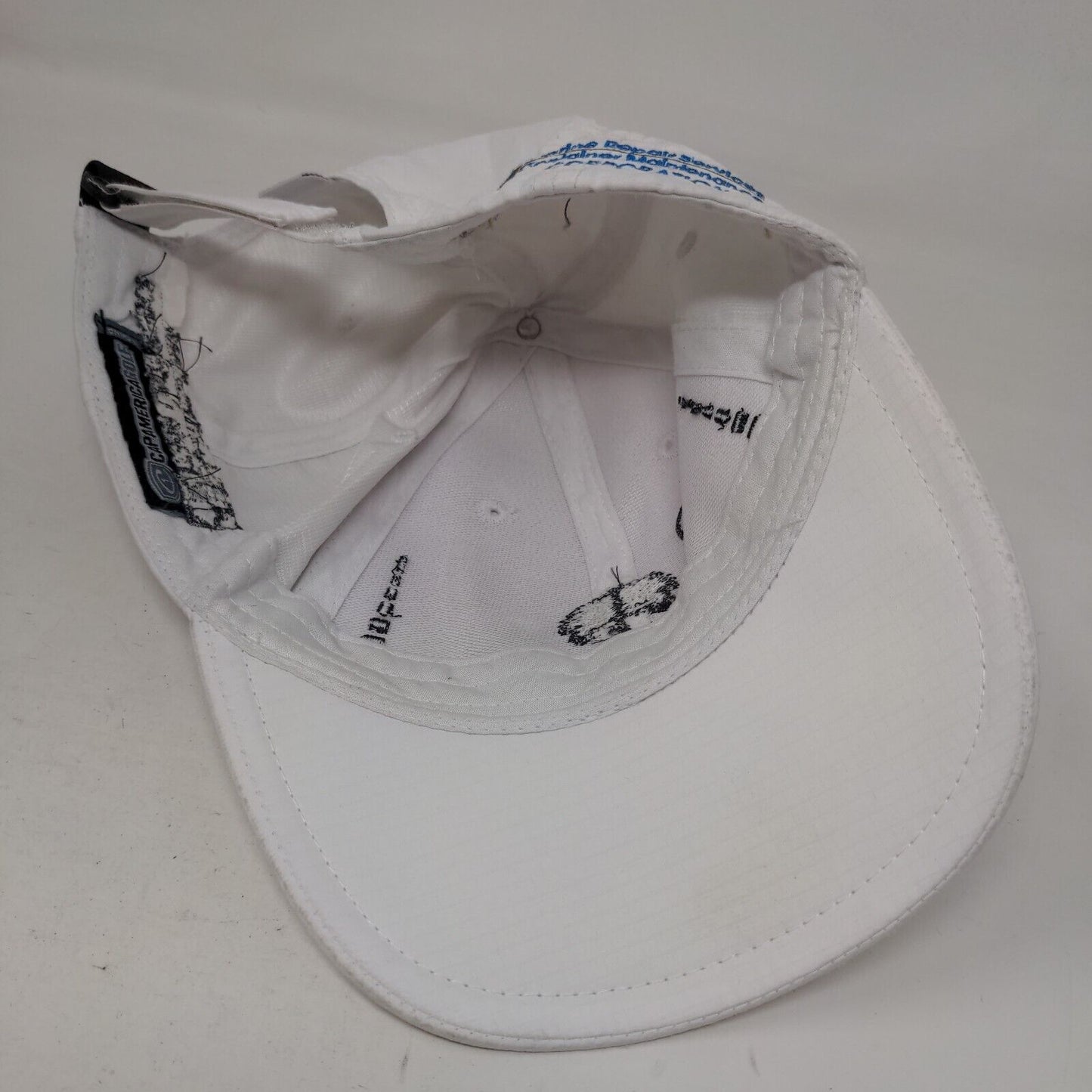 South Carolina The Palmetto State Strapback Golf Hat White One Size Embroidered