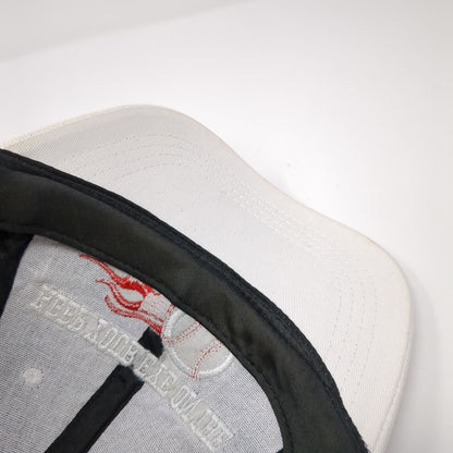 Keep Your Eye On The Ball Strapback Hat Black OS Adjustable Embroidered Cotton