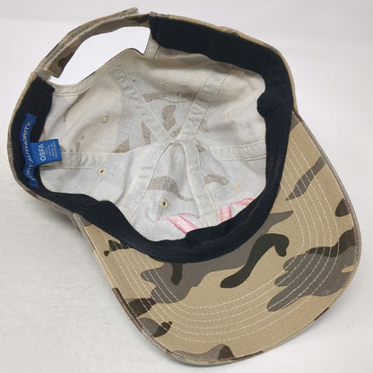 Port Authority Baseball Cap Green Camo Pink Delta Zeta Sorority One Size Hat
