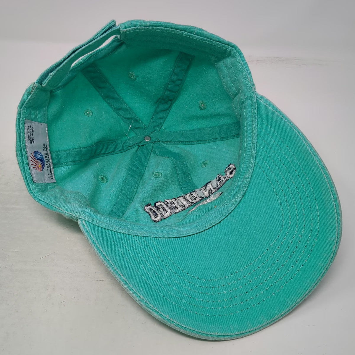 SD Trading Co San Diego California 1850 Blue Baseball Cap One Size Strapback Hat