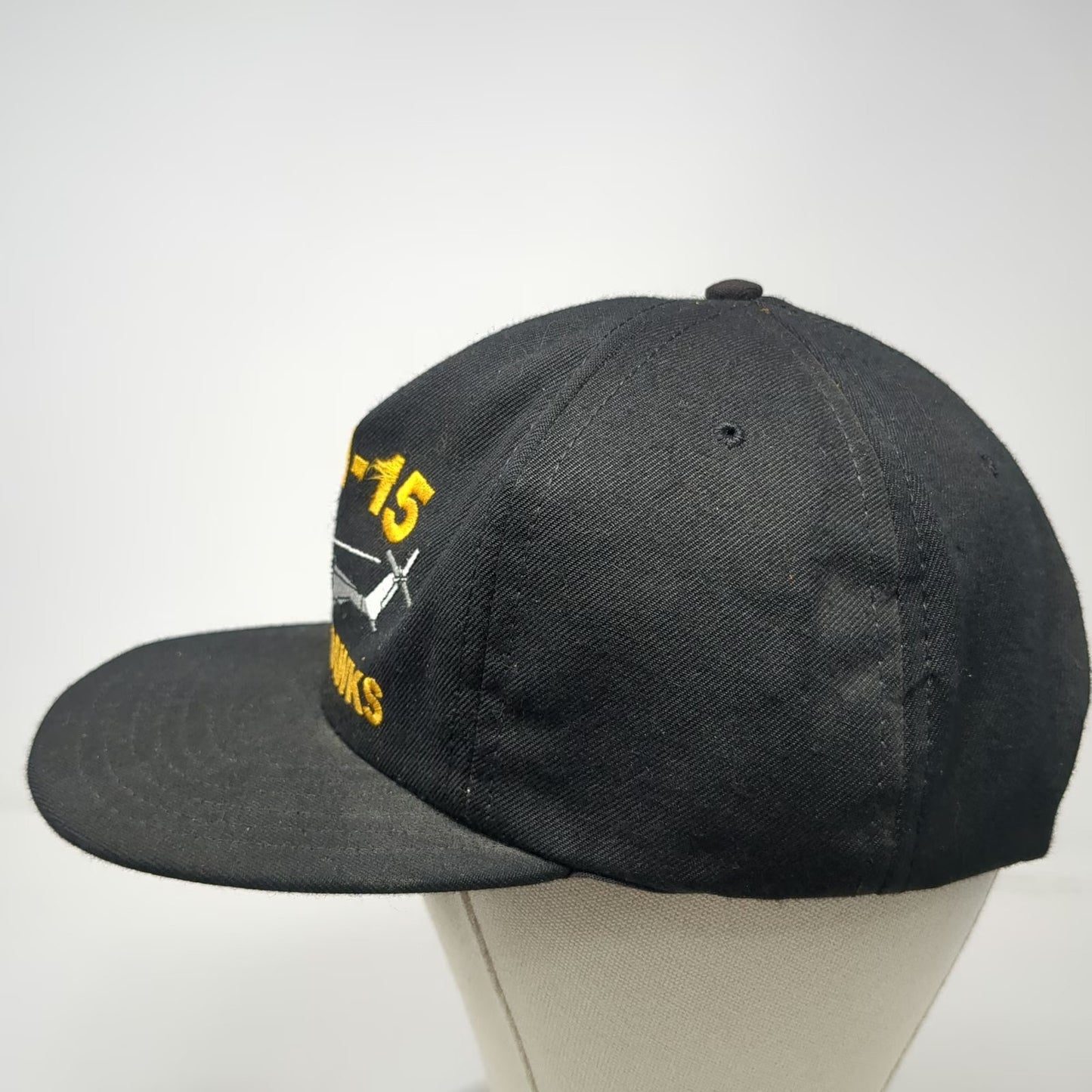 AADCO 5 Panel Black One Size Snapback HM-15 Blackhawks Helicopter Navy Hat Gear